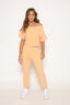 FRENCH TERRY BOXY CROP APRICOT TOP