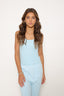 RIBBED CAMI BLUE