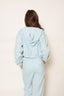 CORDUROY DRAWSTRING BLUE JACKET