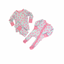 BAMBOO RUFFLE CONVERTABLE SNAP FOOTIE PAJAMA