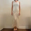 CREAM MAXI COVER UP