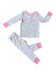 BAMBOO RUFFLE 2-PIECE LONG SLEEVE PAJAMA SET
