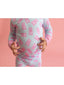 BAMBOO RUFFLE 2-PIECE LONG SLEEVE PAJAMA SET