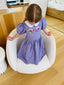 FORGETMENOT VIOLET LINEN DRESS