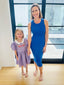 FORGETMENOT VIOLET LINEN DRESS