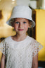 LACE DRESS WHITE SAND