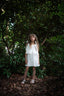 LINEN WHITE DRESS WITH TIES