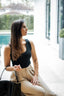 SCALLOPED SLEEVELESS TOP