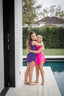 PURPLE ATHLETIC SHORTS