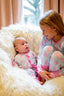 BAMBOO RUFFLE CONVERTABLE SNAP FOOTIE PAJAMA
