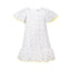 COTTON CHIFFON DRESS PEARL WHITE