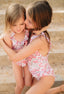 ONE PIECE SWIMSUIT INDIAN FLOWER PRINT
