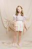 FORGETMENOT WHITE LINEN SHORTS