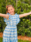 BLUE CHECKER BREEZE DRESS.