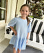 COTTON DRESS BORA BLUE.