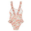 ONE PIECE SWIMSUIT INDIAN FLOWER PRINT
