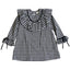 BLACK PLAID BIANCA DRESS.