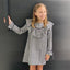 BLACK PLAID BIANCA DRESS.