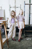 FORGETMENOT WHITE LINEN SHORTS