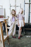 FORGETMENOT WHITE LINEN SHORTS