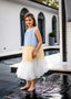 SILK CHIFFON DRESS IRIS WITH STRING.