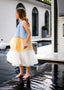 SILK CHIFFON DRESS IRIS WITH STRING.