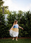 SILK CHIFFON DRESS IRIS WITH STRING.