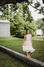 SILK CHIFFON DRESS IRIS WITH STRING.