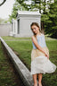 SILK CHIFFON DRESS IRIS WITH STRING.