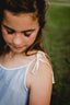 SILK CHIFFON DRESS IRIS WITH STRING.