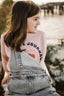 LIGHT PINK UNISEX SWEATSHIRT.