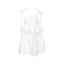 LINEN WHITE DRESS WITH TIES